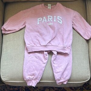 H&M Pink Kids Matching Set